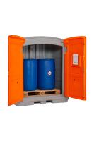 Depot na nebezpečné látky pro 220/2 – 2 sudy 220 l – z polyethylenu Depot na nebezpečné látky pro 220/2 – 2 sudy 220 l – z polyethylenu