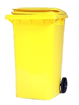 Plastová popelnice žlutá 240 litrů